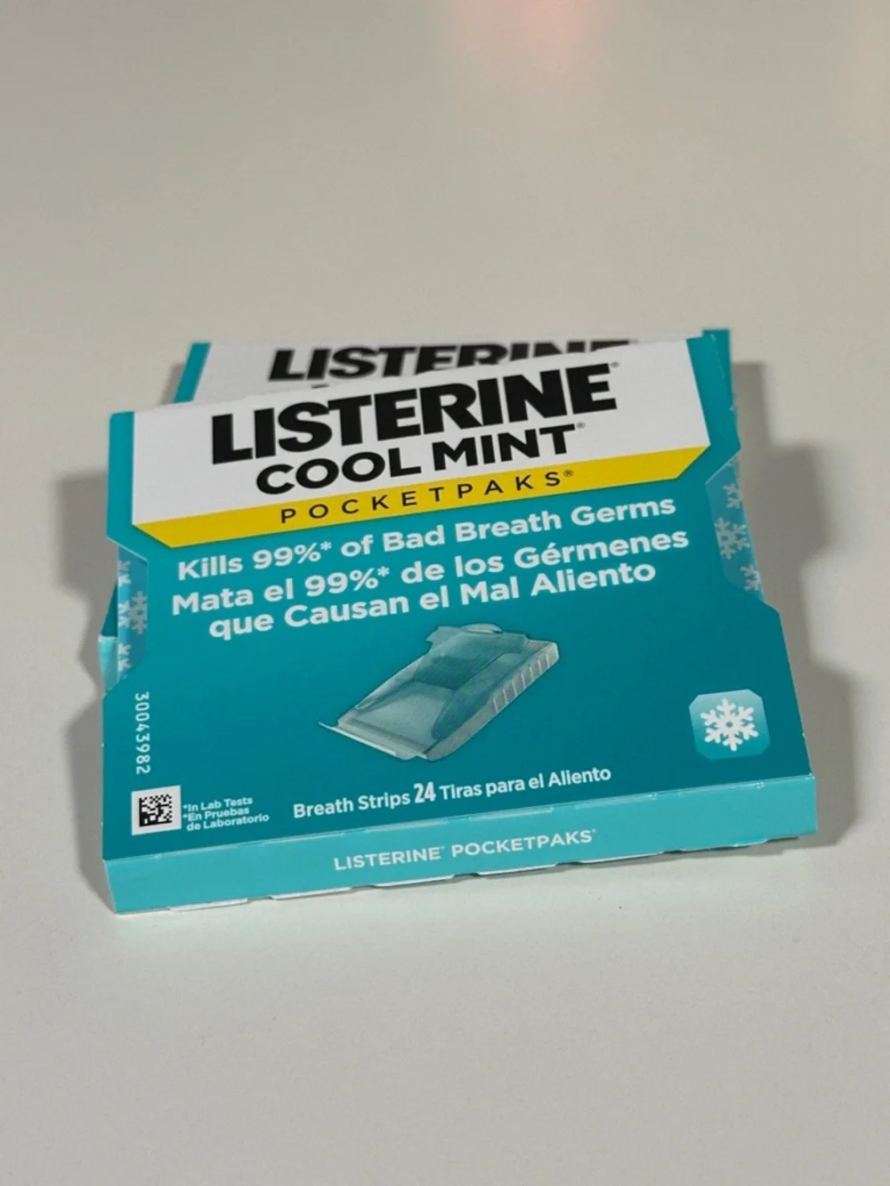 12 Packs Of Listerine Cool Mint Breath Strips Pock